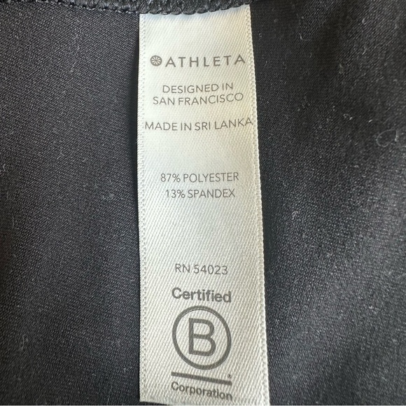 Athleta Open Back Racerback Tank Top Black Size XL Active Activewear Gym Workout - Picture 6 of 7